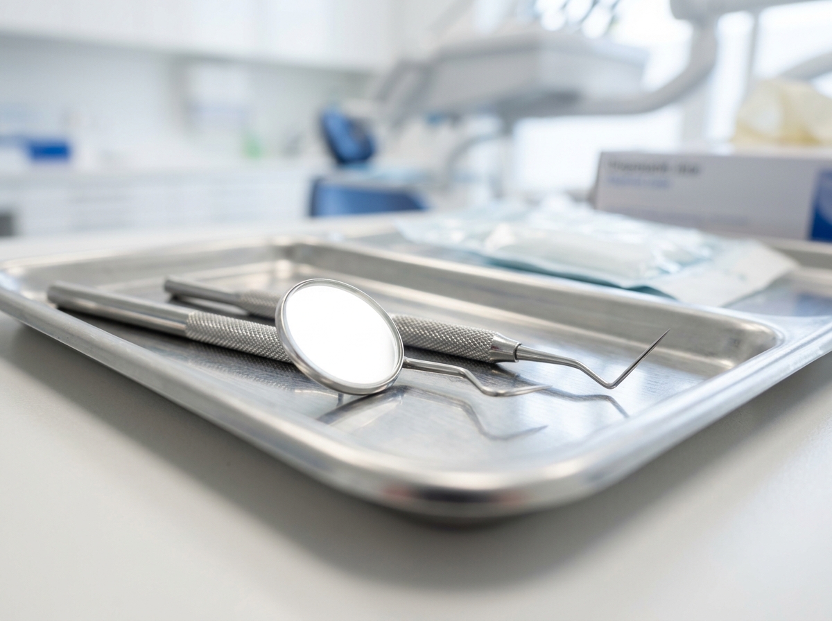 Clinical dental examination and triage instruments prepared for emergency oral evaluation
